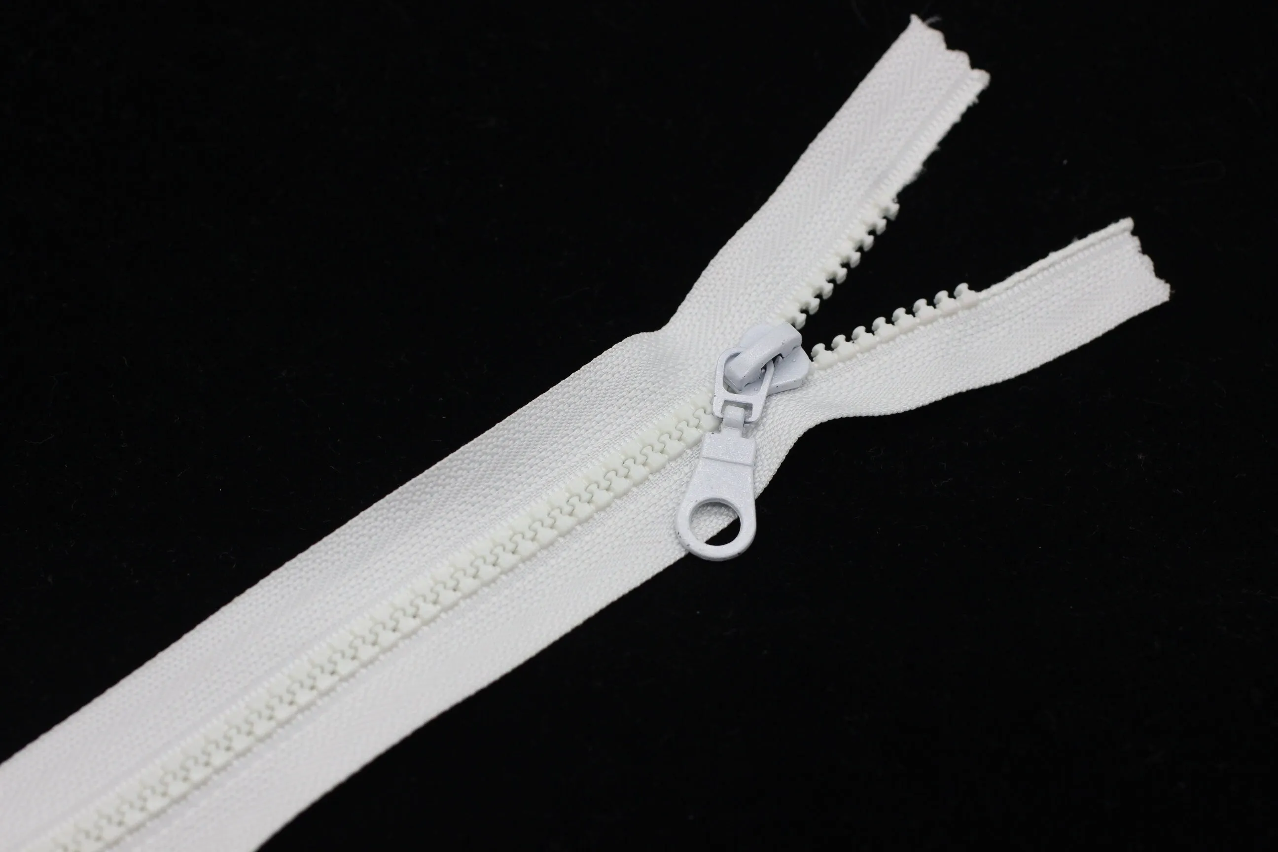13 Pcs White Separating Zipper, 30 cm (12 inches) Zipper, Plastic Chunky Teeth Zipper, Vislon Zipper, Coat Zipper, Jacket Zipper, Bag Zipper