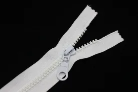 13 Pcs White Separating Zipper, 30 cm (12 inches) Zipper, Plastic Chunky Teeth Zipper, Vislon Zipper, Coat Zipper, Jacket Zipper, Bag Zipper