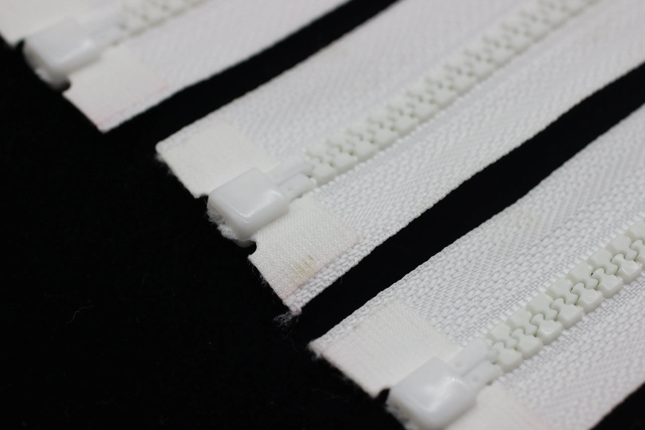 13 Pcs White Separating Zipper, 30 cm (12 inches) Zipper, Plastic Chunky Teeth Zipper, Vislon Zipper, Coat Zipper, Jacket Zipper, Bag Zipper