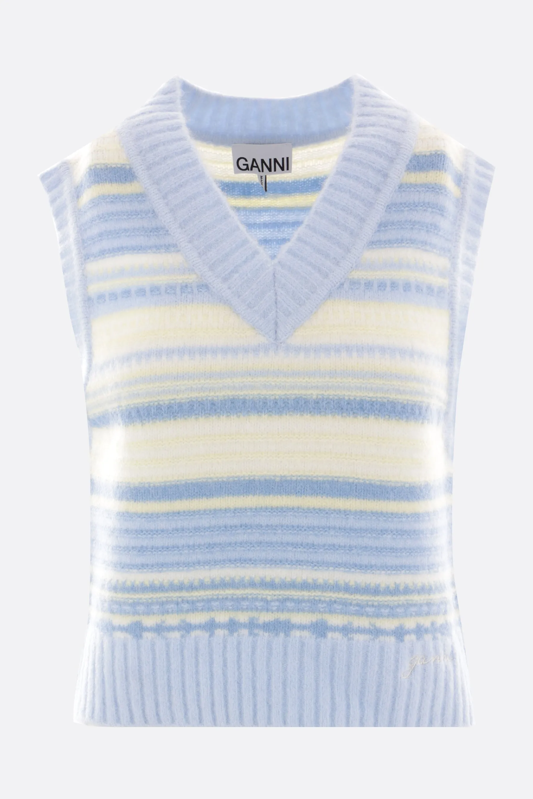 alpaca wool blend sleeveless sweater
