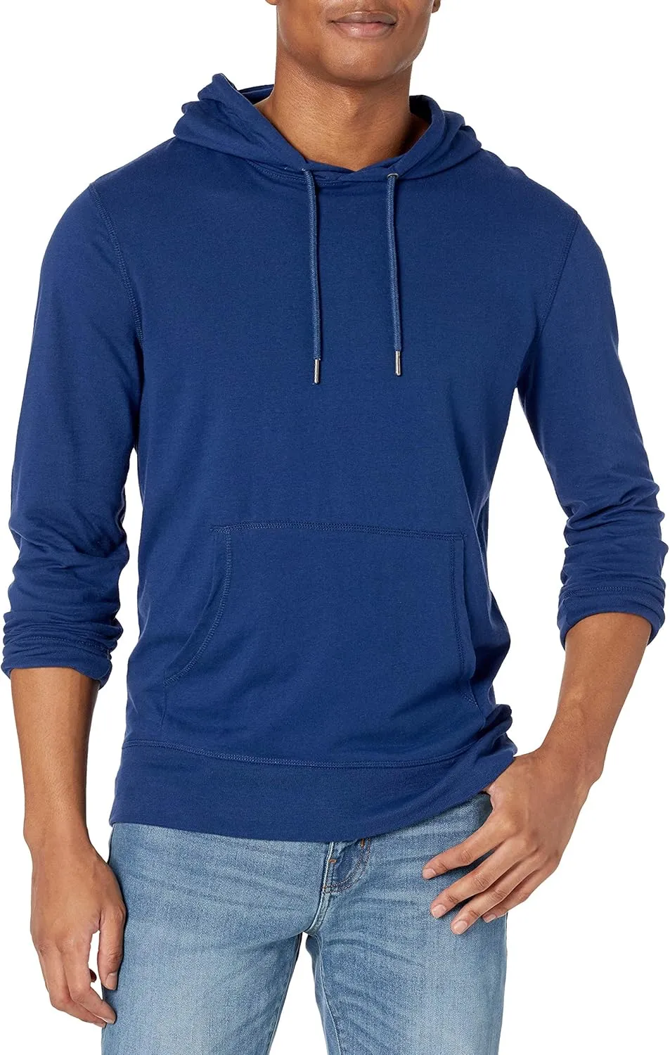 Amazon Essentials Men's Lightweight Jersey Pullover Hoodie