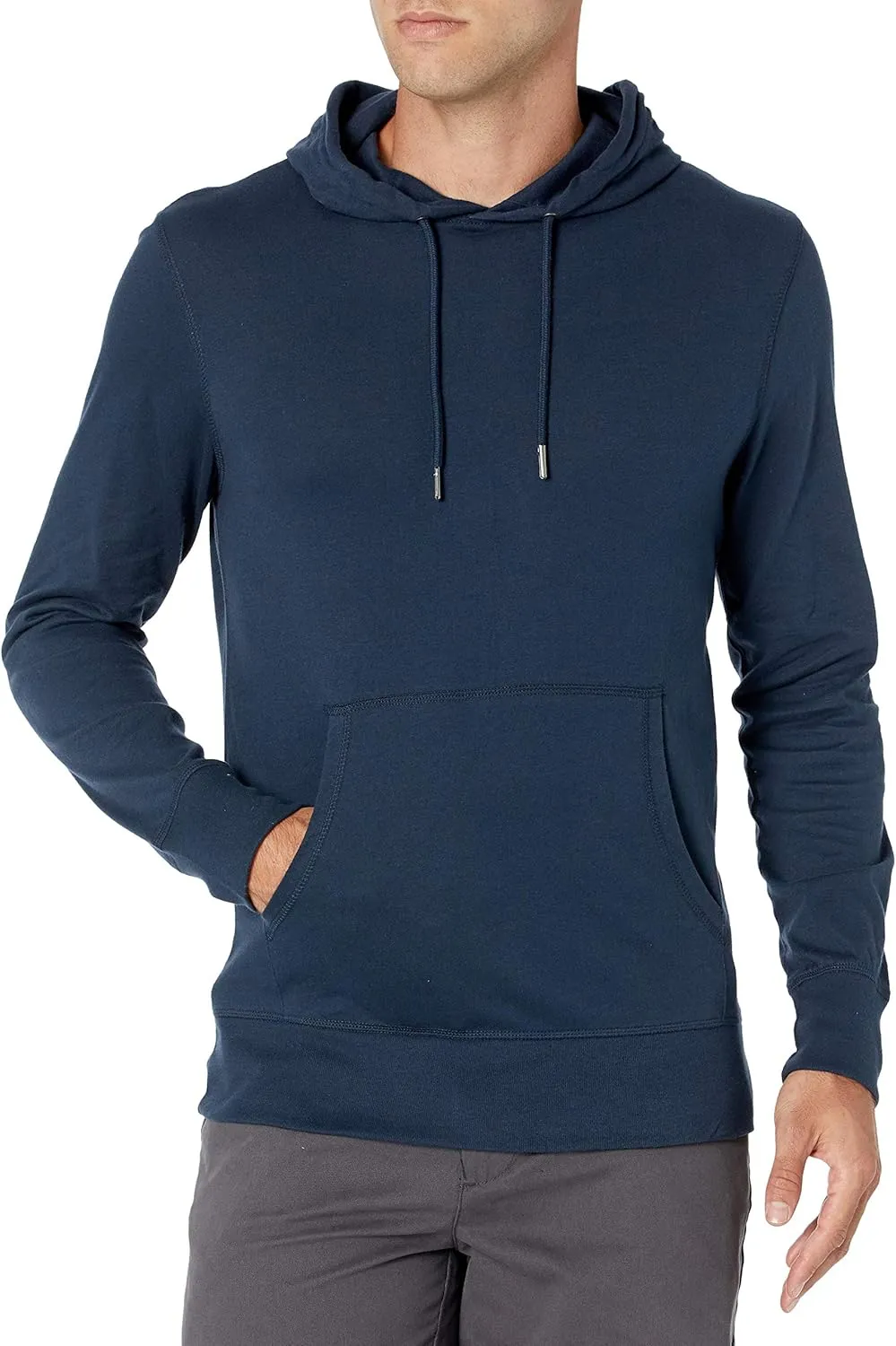 Amazon Essentials Men's Lightweight Jersey Pullover Hoodie