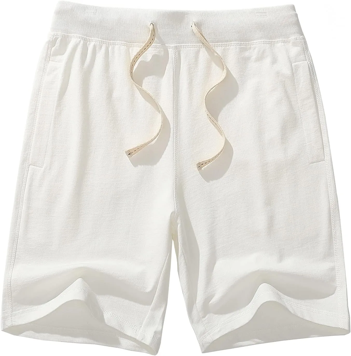 AMY COULEE Men's Casual Classic Shorts Athletic Cotton Sweat Shorts with Drawstring