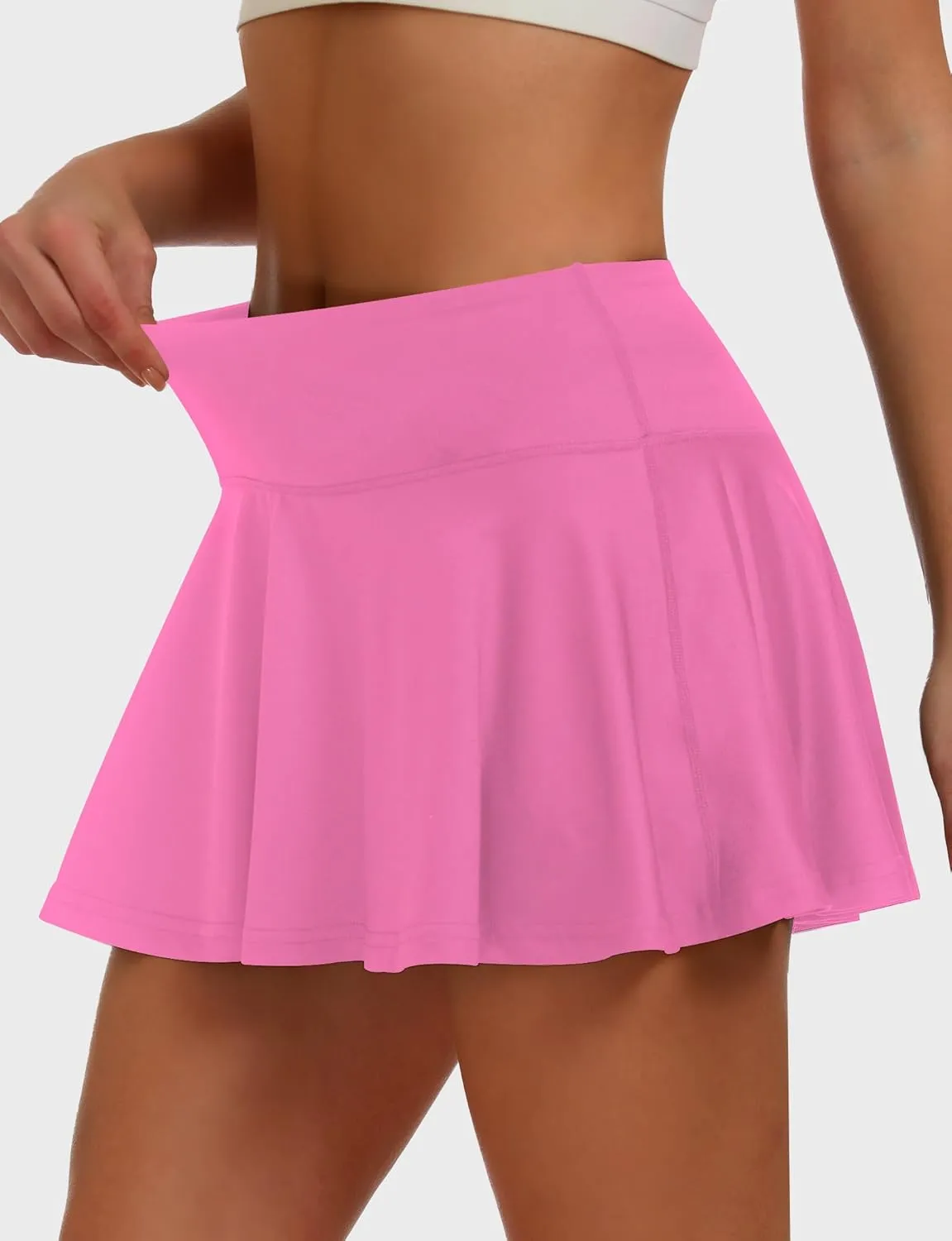 Buauty Women's Tennis Skirt Pleated Golf Skirts with Pockets Shorts Athletic Skort for Pickleball Sports Outfits