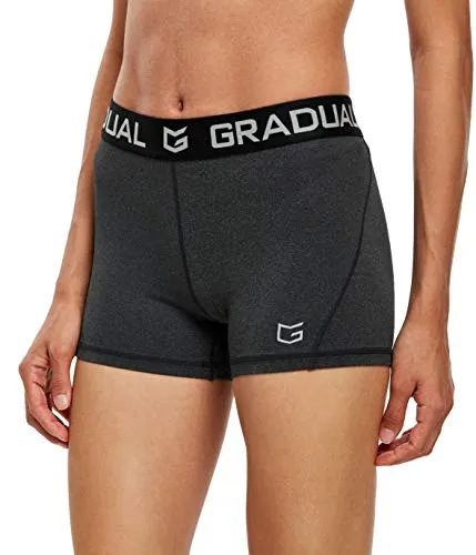 G Gradual Women Volleyball Shorts 3 Pack Black Navy Blue Charcoal XSmall