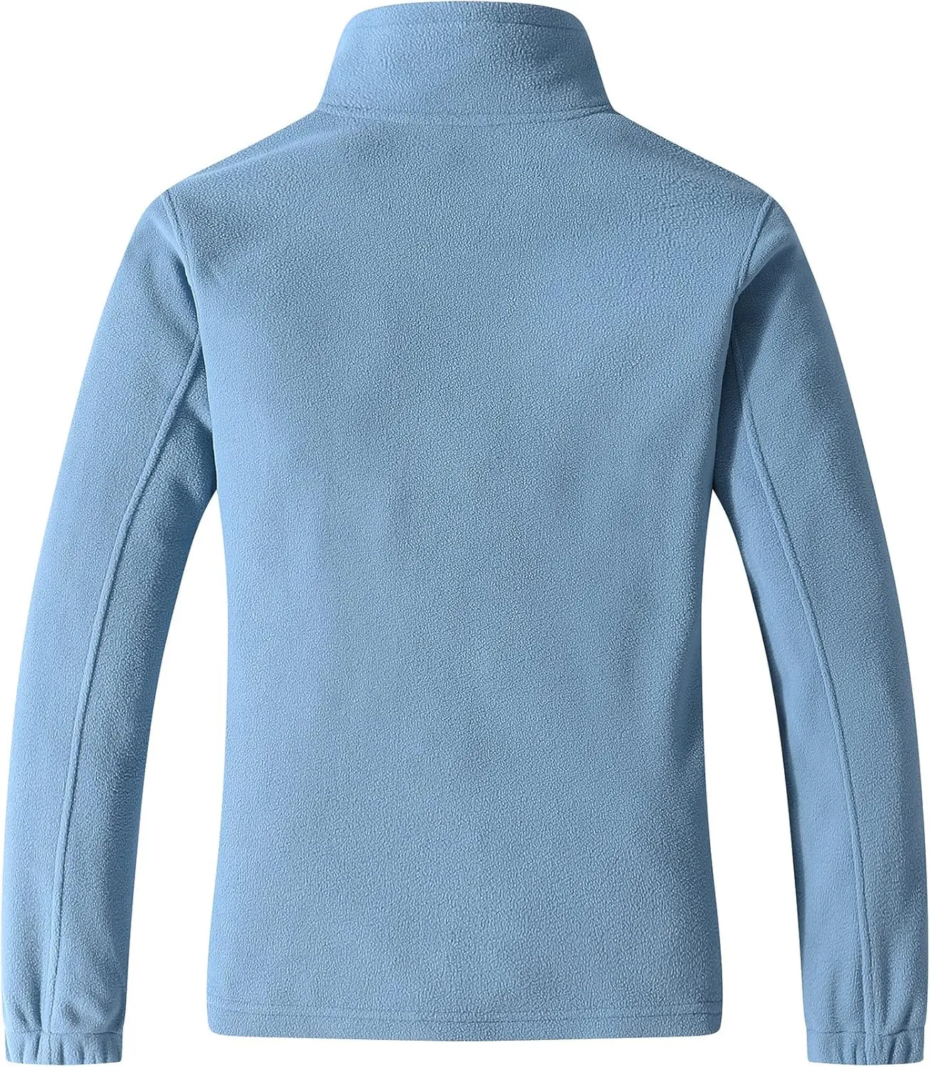 GIMECEN Women's Lightweight Full Zip Soft Polar Fleece Jacket Outdoor Recreation Coat With Zipper Pockets