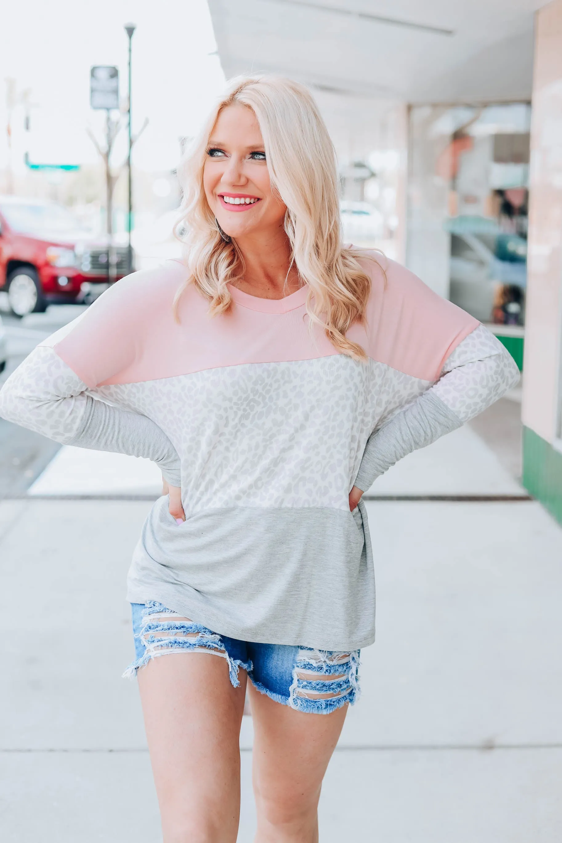 Guessing Games Color Block Top