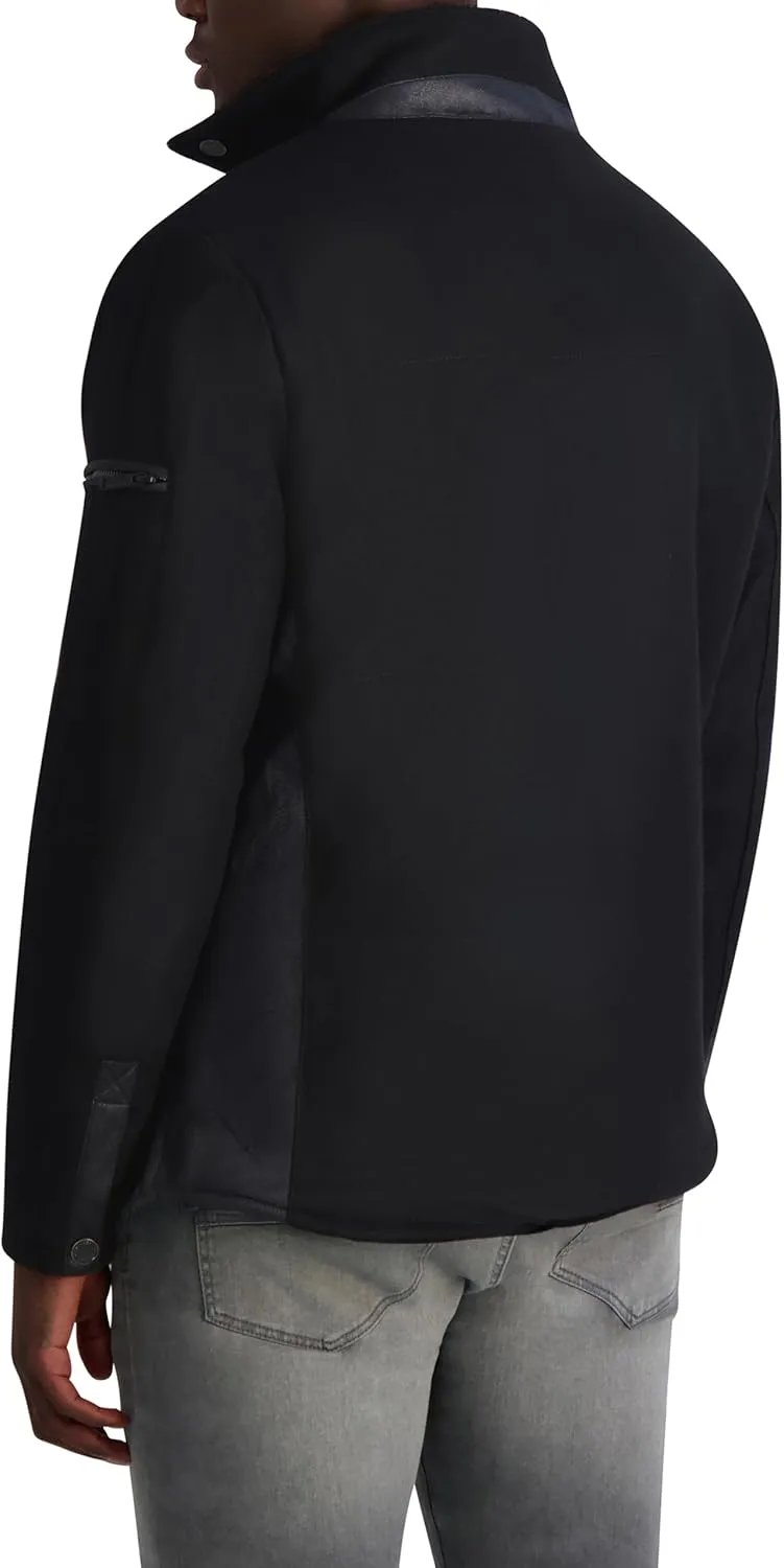 KARL LAGERFELD Men's Bomber Satin Jacket