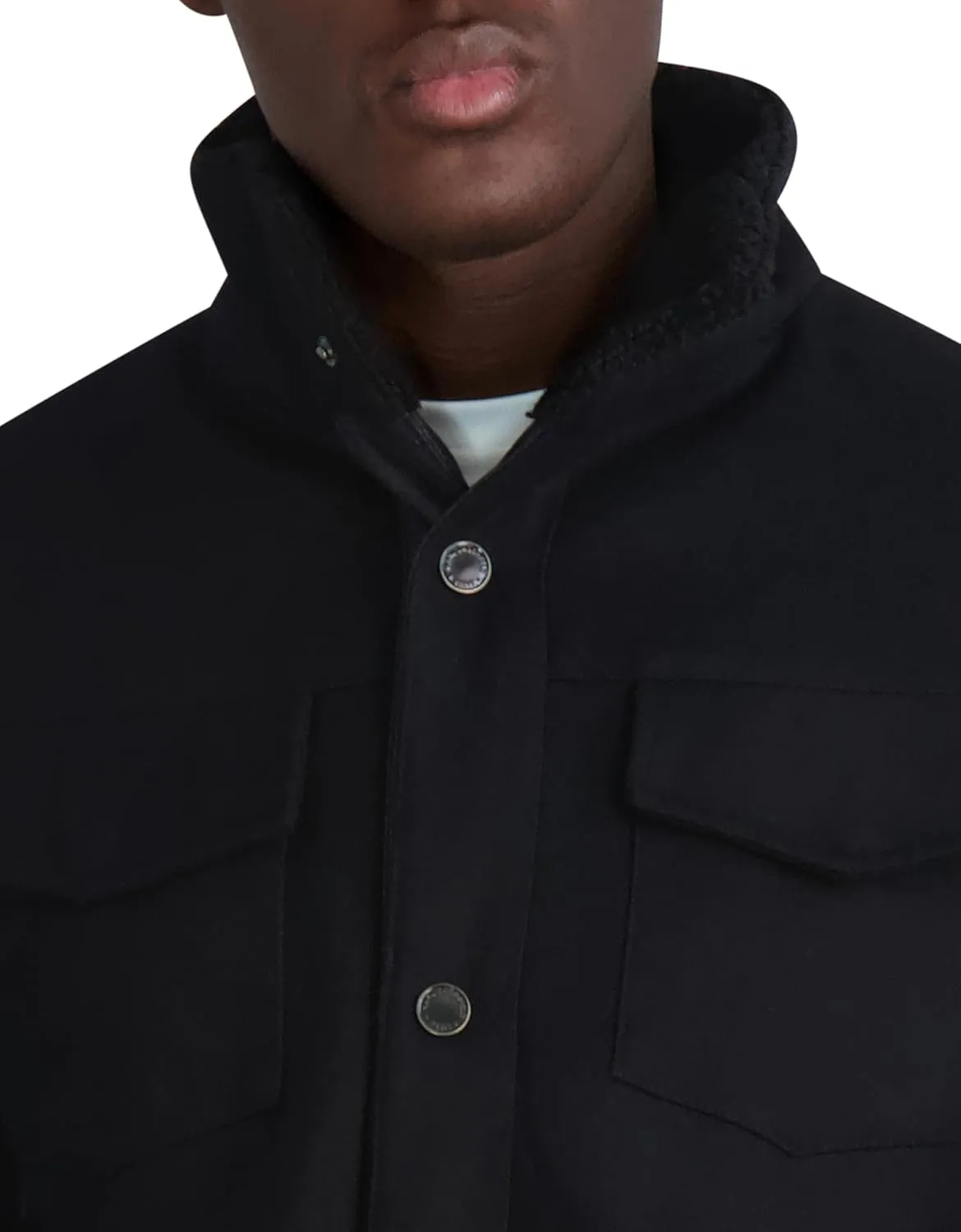 KARL LAGERFELD Men's Bomber Satin Jacket