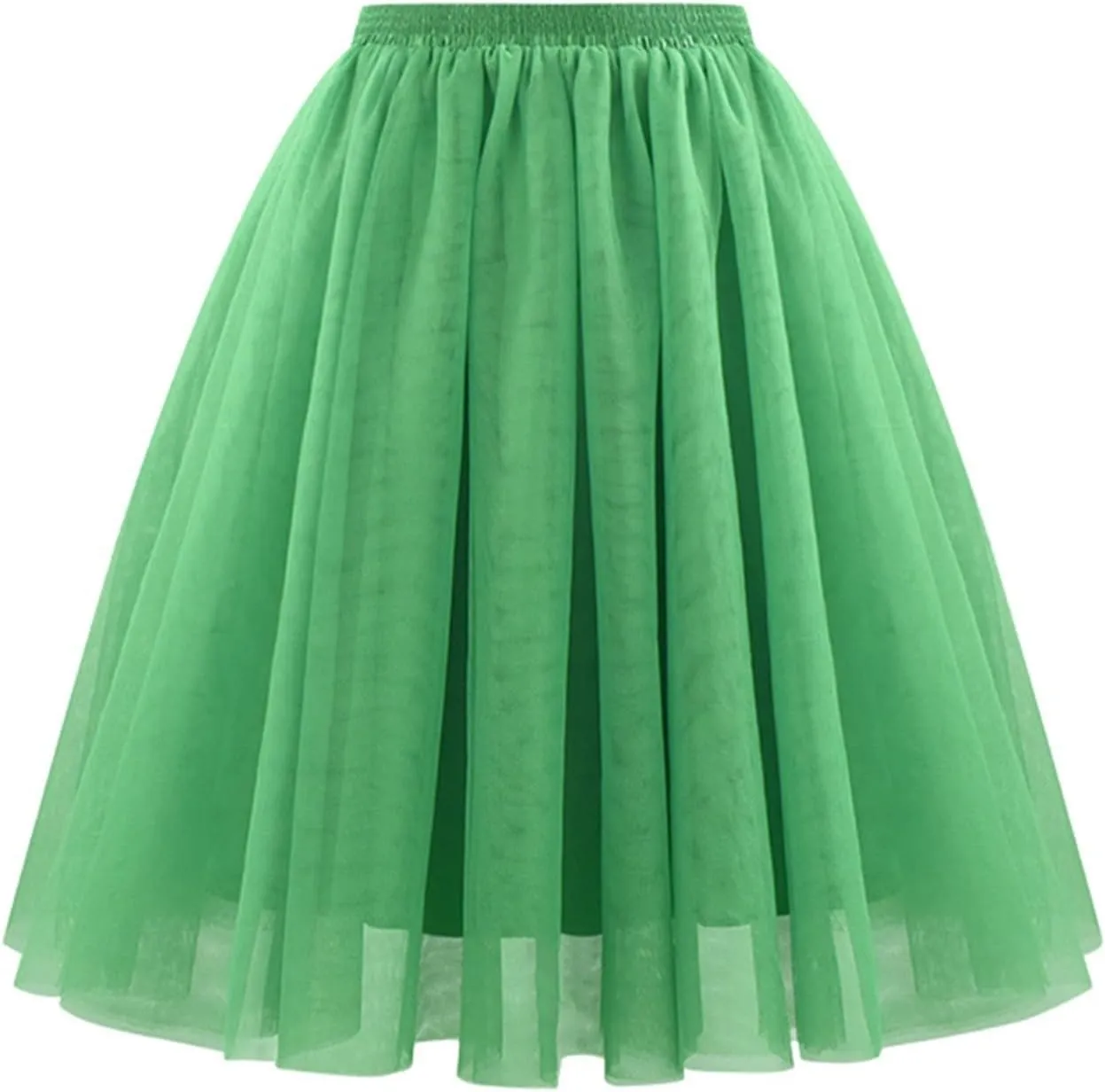 Linen Flared Maxi Skirt with Side Slit - Elastic Waist Drawstring Long Flowy Ankle-Length Skirt Casual Boho Skirts