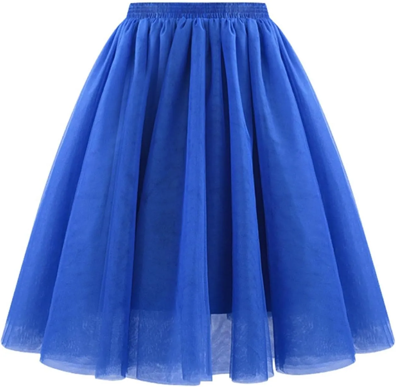 Linen Flared Maxi Skirt with Side Slit - Elastic Waist Drawstring Long Flowy Ankle-Length Skirt Casual Boho Skirts