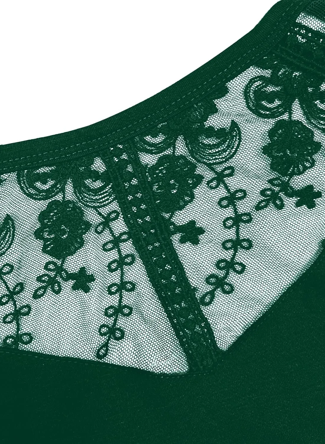 MIHOLL Women's Sleeveless Tops Lace Floral Casual Loose Blouses Tank Shirts