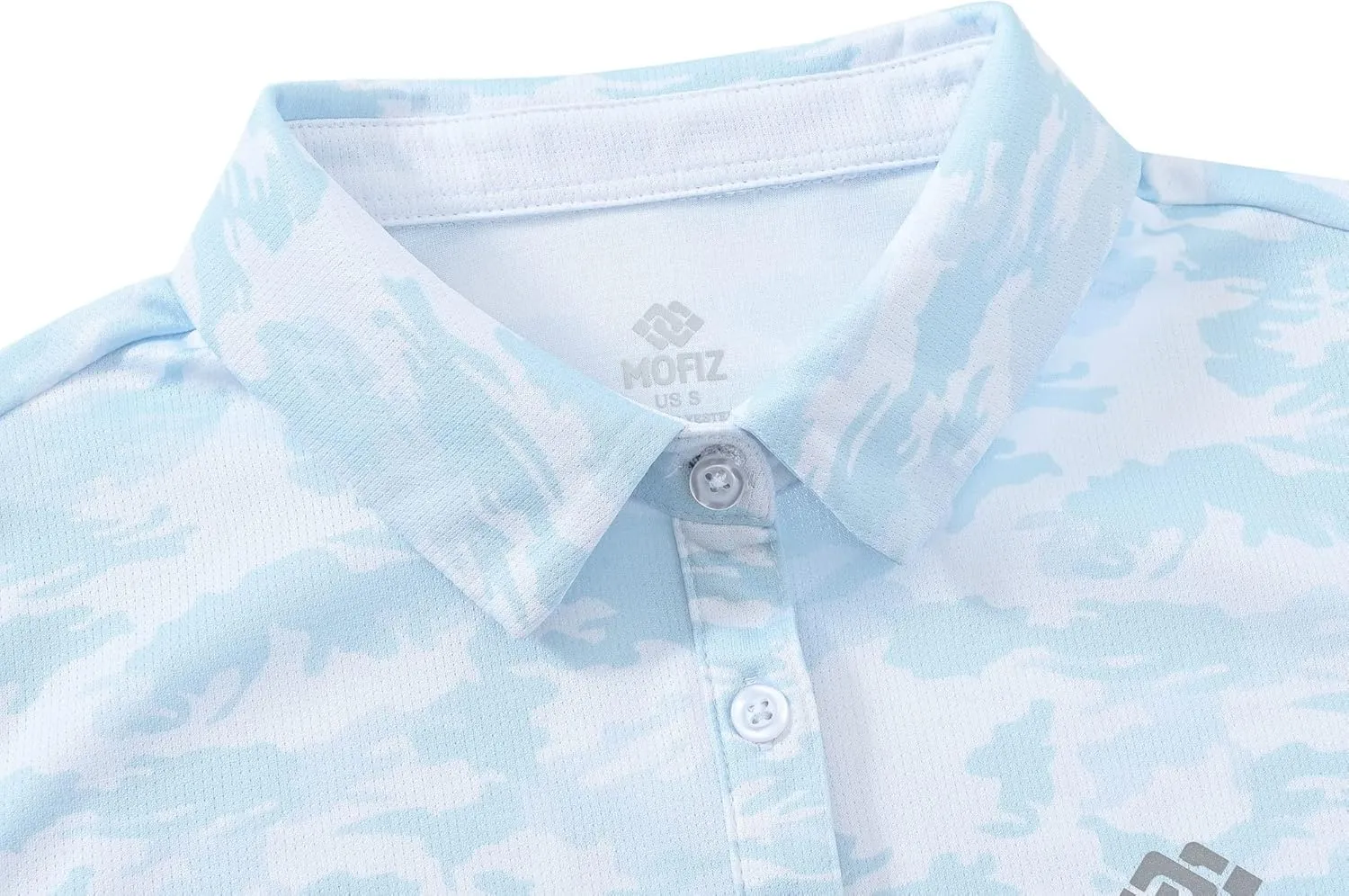 MoFiz Womens Short Sleeve Golf Polo Shirts Quick Dry Camo Lightweight UPF 50  Tennis Sports Athletic Tops Casual