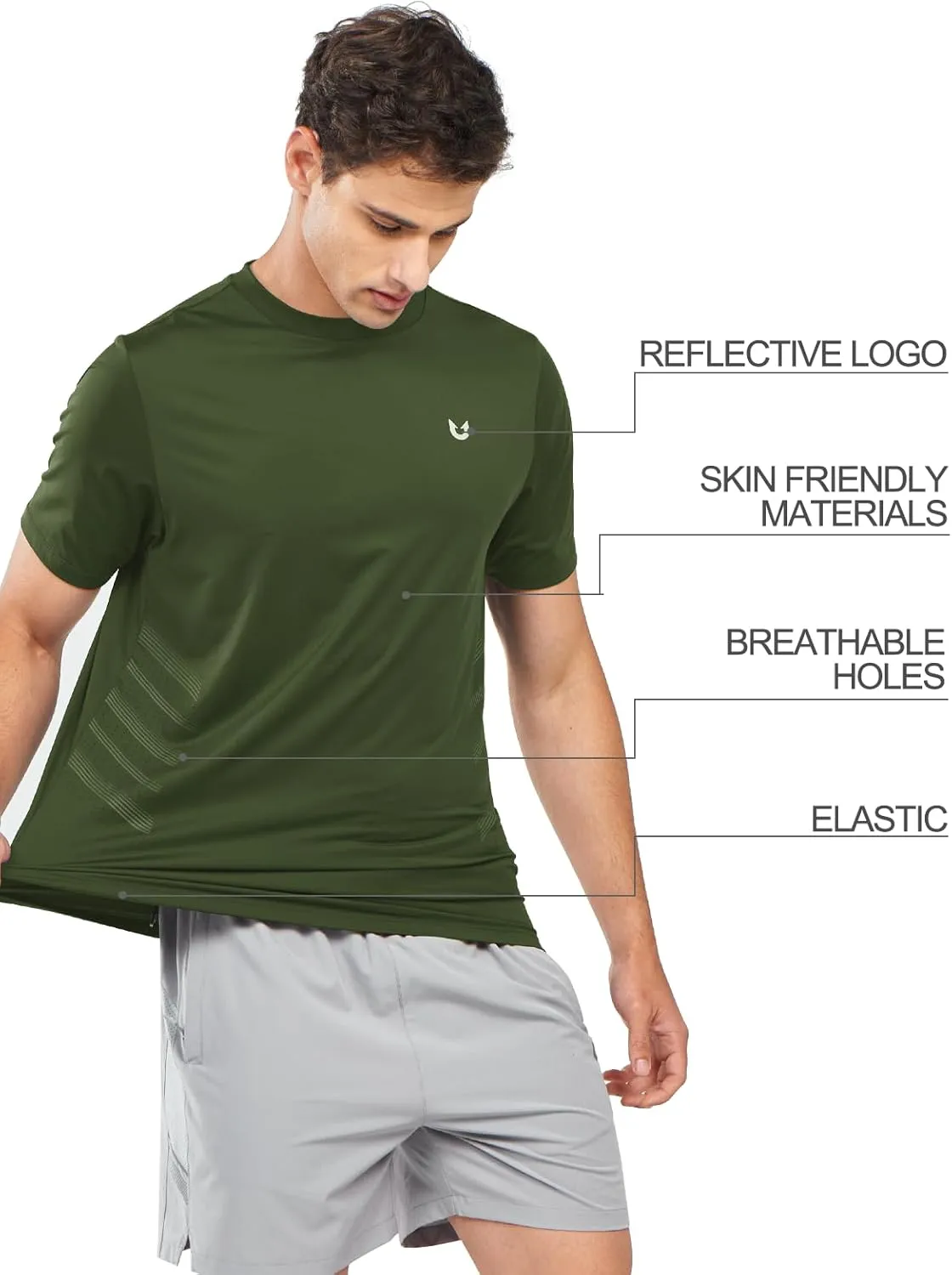 NORTHYARD Breathable 2.0 Men's Athletic Workout T-Shirt