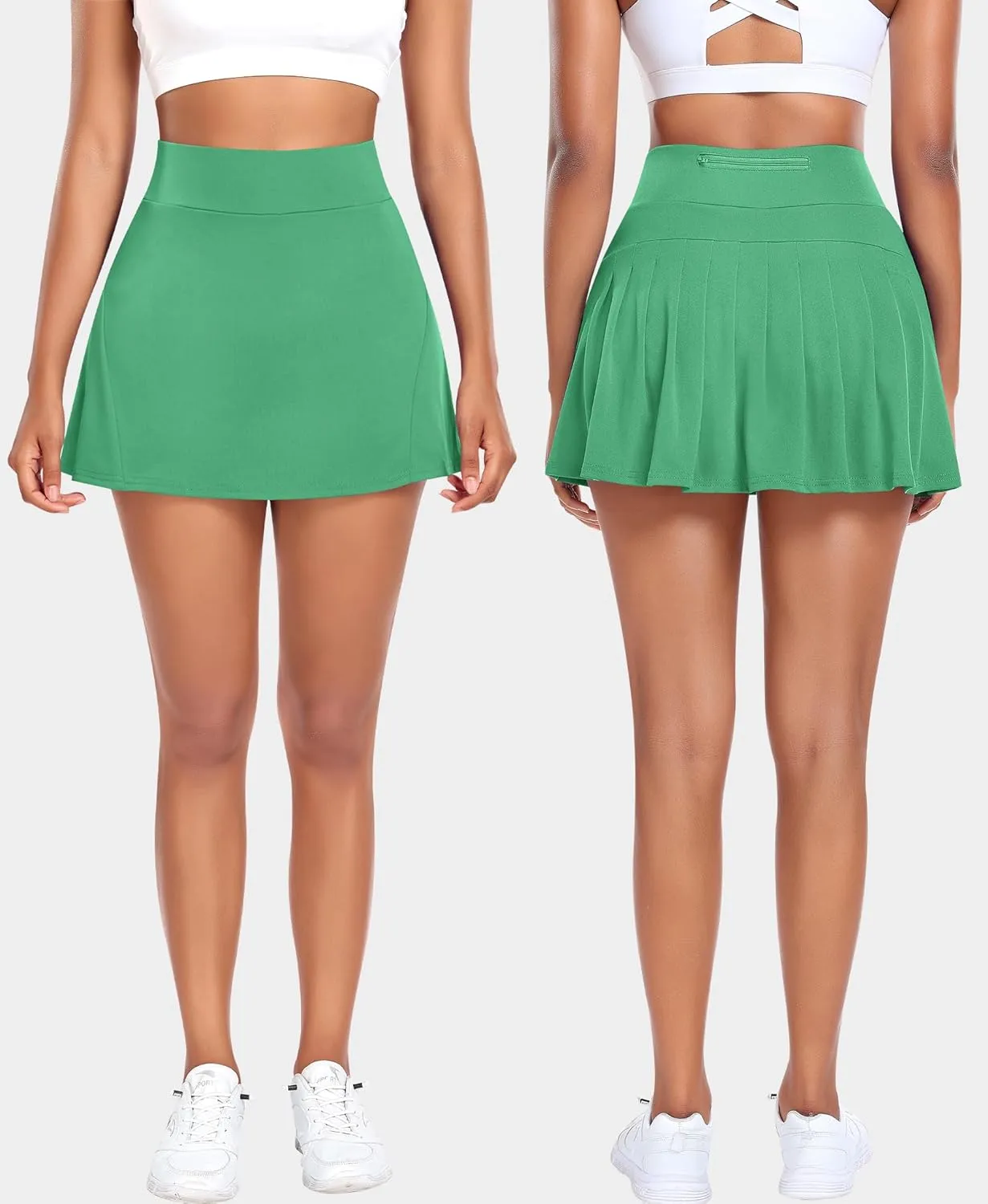 Pleated Tennis Skirts for Women High Waisted Athletic Golf Skorts with Pockets Shorts Running Workout Clothes