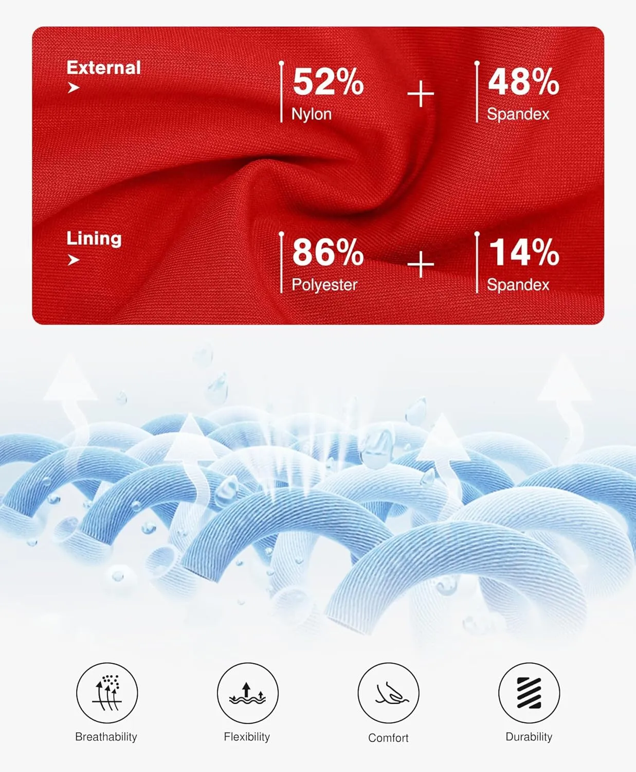 Popilush Bikini Top for Women - Twist Front V Neck Push Up Padded Swim Top with Adjustable Straps - Bathing Suit Top