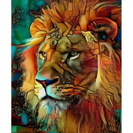 Splicing Lion - Full Round Diamond - 30x40CM