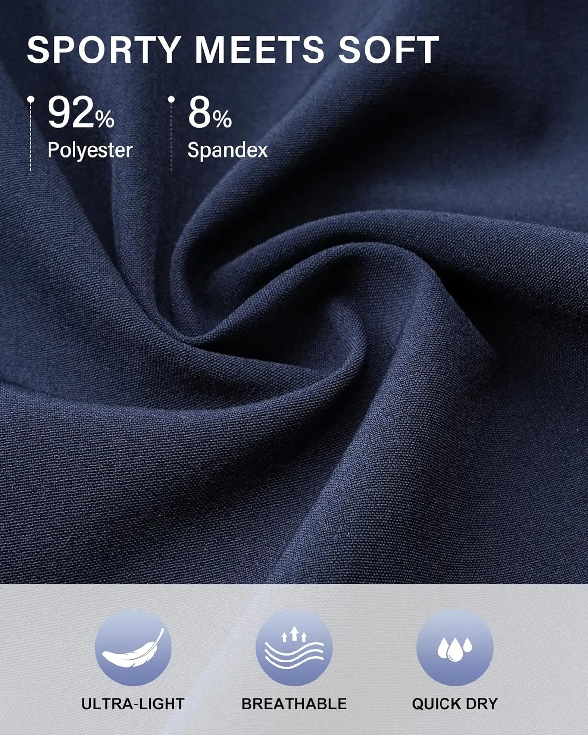 Stelle Women's 2 in 1 Running Shorts Athletic Workout Gym Shorts High Waisted Shorts with Liner Zipper Pockets