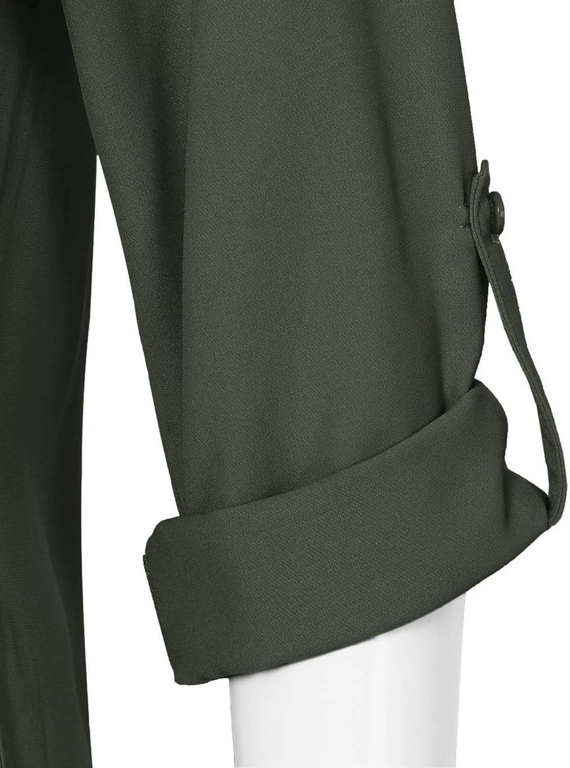 Timeson Women's Casual Chiffon V Neck 3/4 Sleeve Blouse Tops