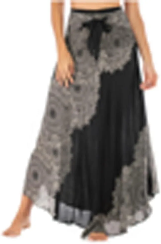 Womens Gypsy Skirt Boho Hippie Skirt Long Bohemian Maxi Summer Skirt
