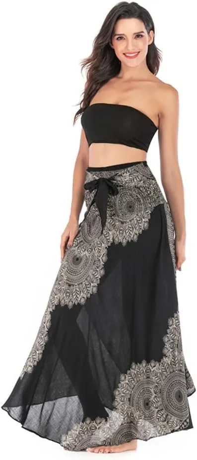 Womens Gypsy Skirt Boho Hippie Skirt Long Bohemian Maxi Summer Skirt