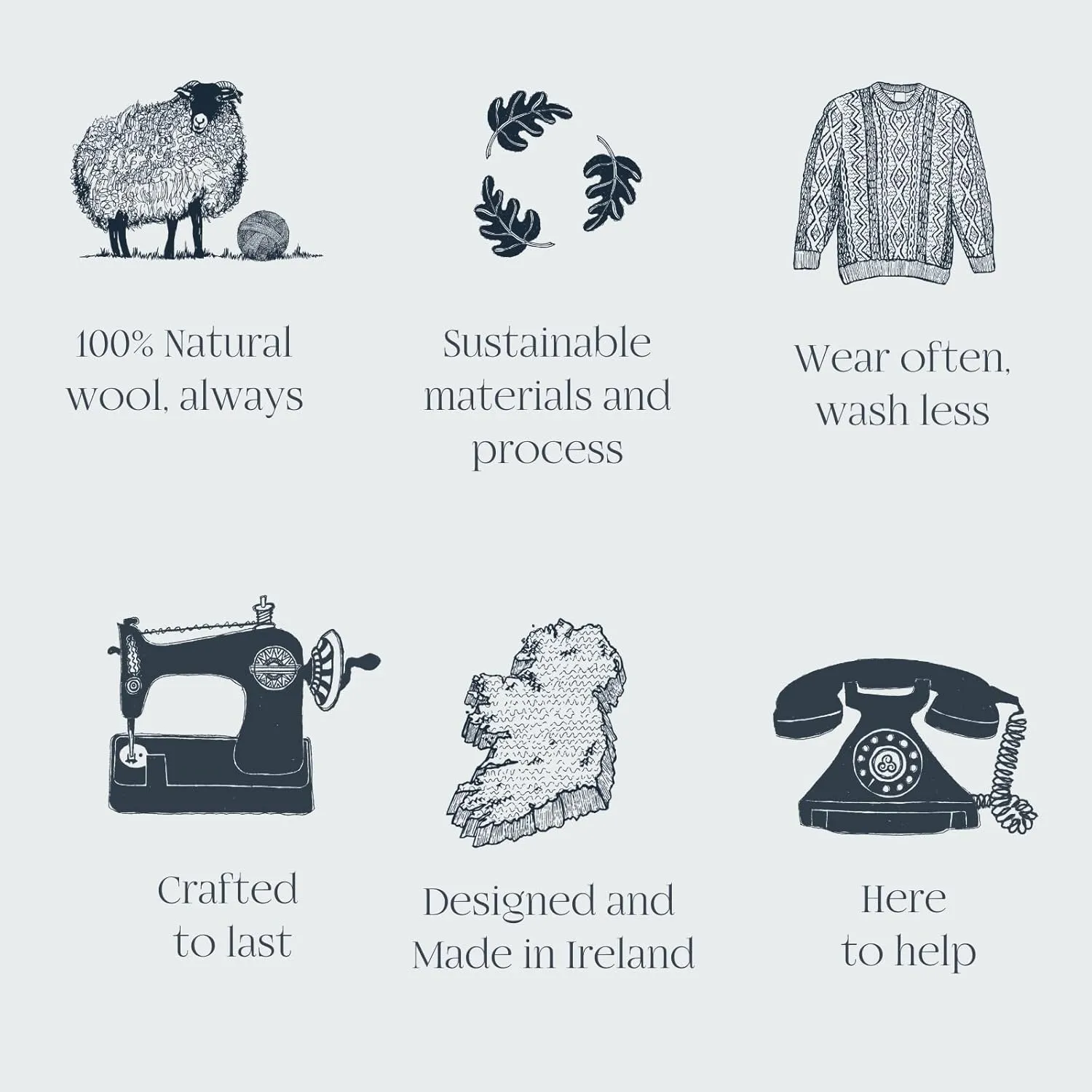 Women's Irish Cable Knit Poncho, 100% Supersoft Merino Wool, Made in Ireland, One Size, Aasleagh Falls