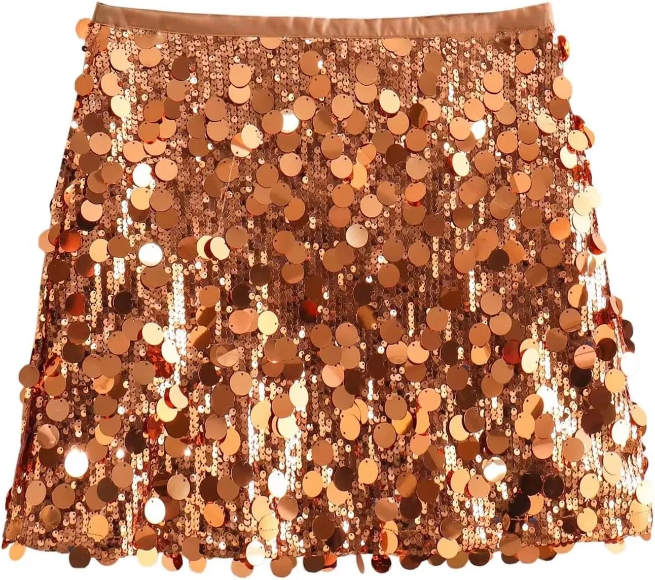 Women's Sparkly Sequin Skirt Low Waisted Bodycon Glitter Shiny Skirts Party Bodycon Mini Skirt Night Out Party