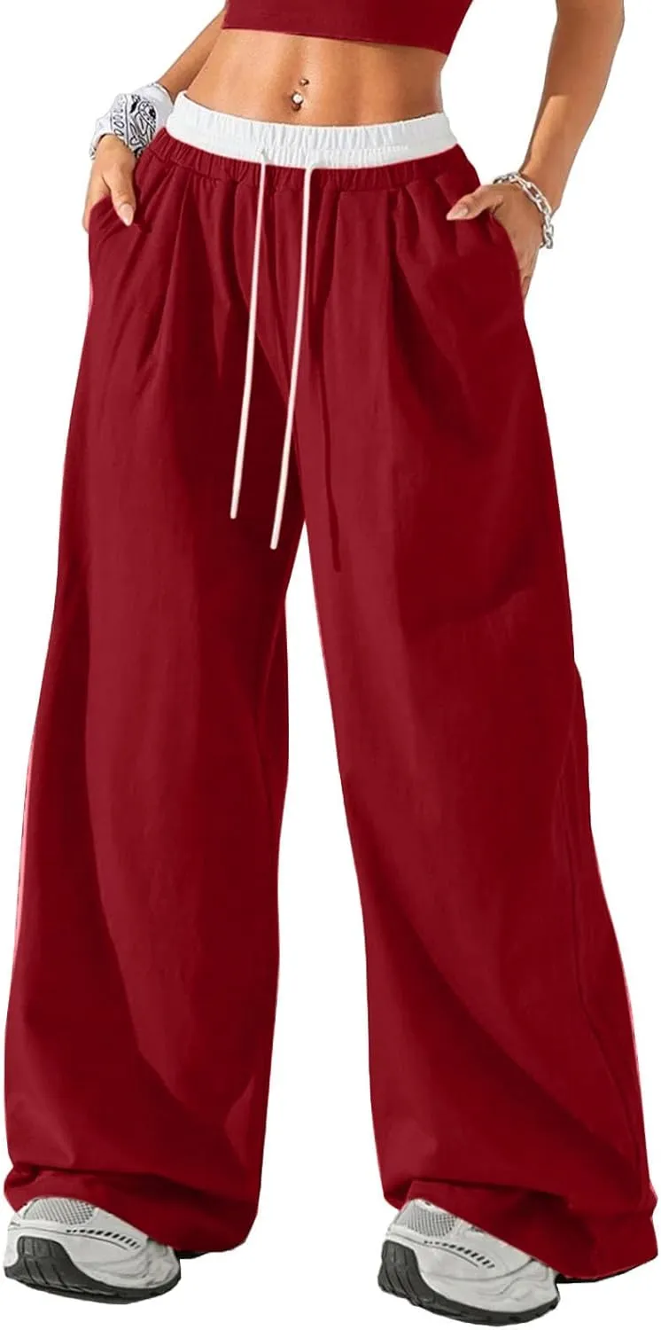 Womens Sweatpants Wide Leg Pants Casual Palazzo Flowy Trouser Woman High Waisted Loose Fit Lounge Pant Comfy 2025