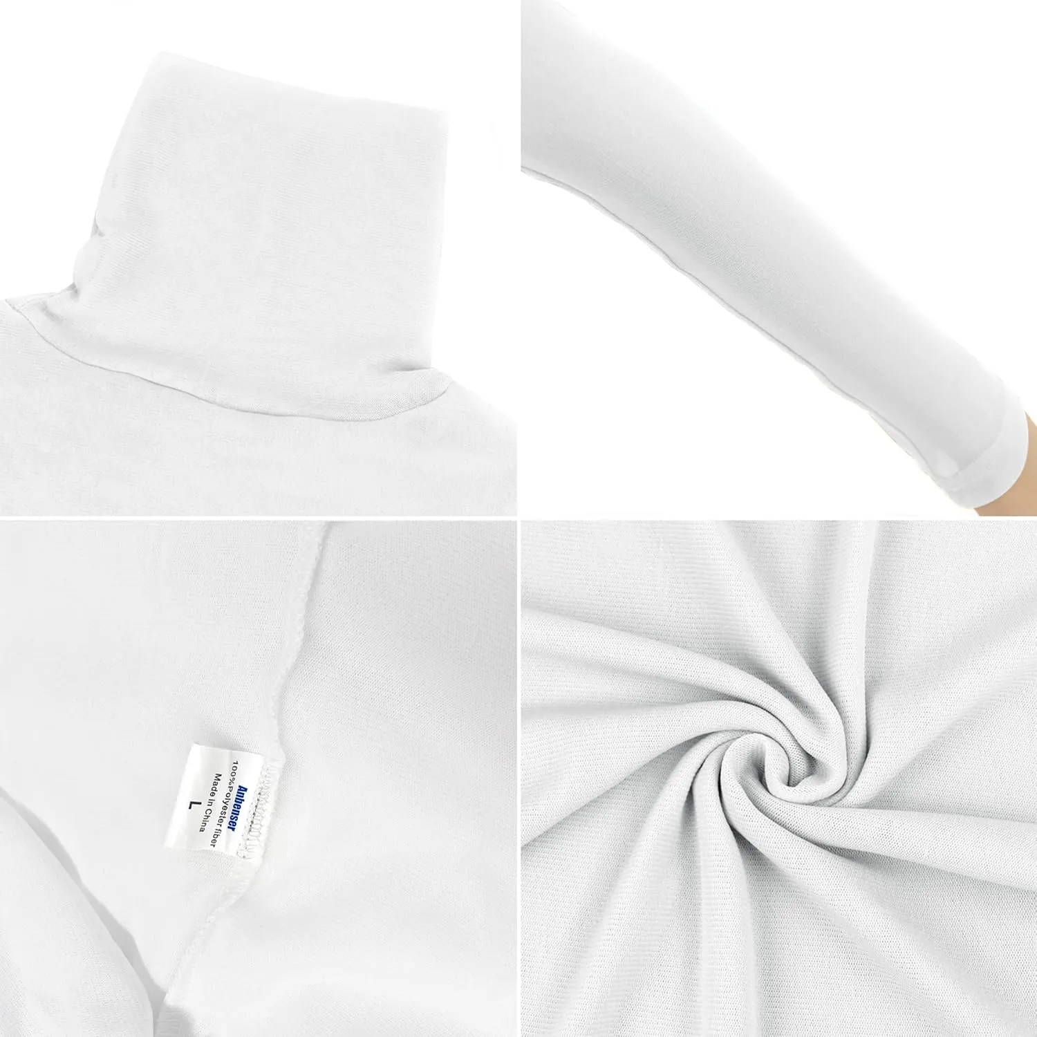 Women's Turtleneck Top Long Sleeve Slim Fit Shirts Mesh Sheer See Through Casual Top